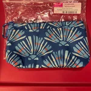 NWT CLEAR CLIP POUCH